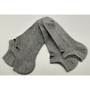 Set of 2 NEW Adidas No Show Socks Gray Men’s  Size 10-13